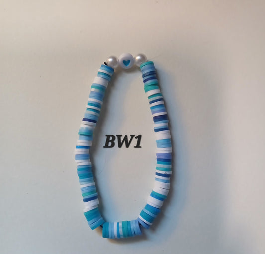 Clay bead bracelets